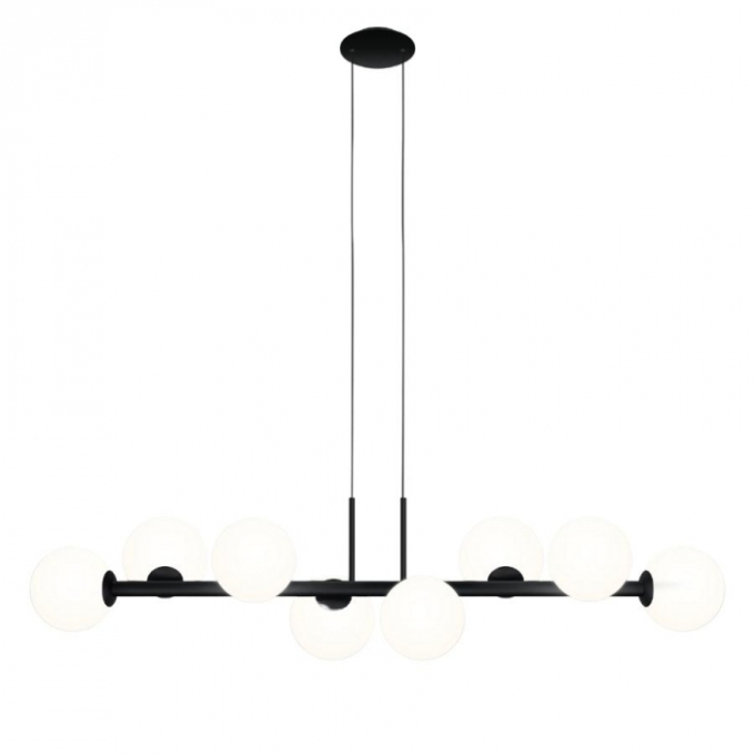 Pendente TKS Sphera Looping Jabuticaba Globo Leitoso Ø140mm 8L G9 325x1100x2000mm 1713