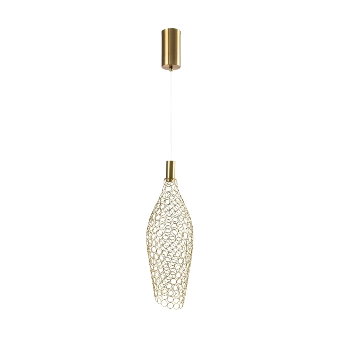 Pendente Skylight Honey Dourado 4 watts 3000K Bivolt Ø200x600mm SKY-4091L-DO