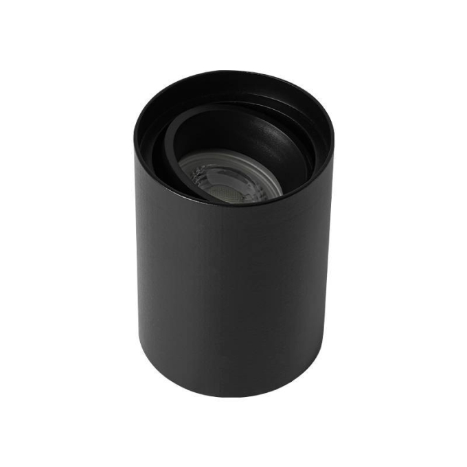 Spot Sobrepor Nordecor Loyo Redondo 1L MR16 Preto Ø66x100mm 6947