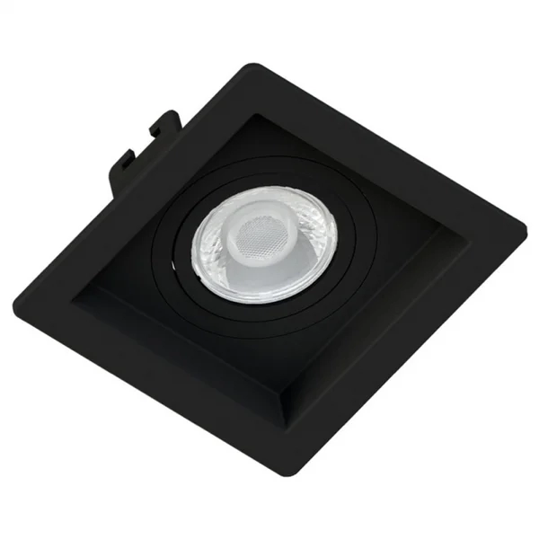 Spot Embutir Save Energy Recuado PAR20 Preto 130x130x35mm 