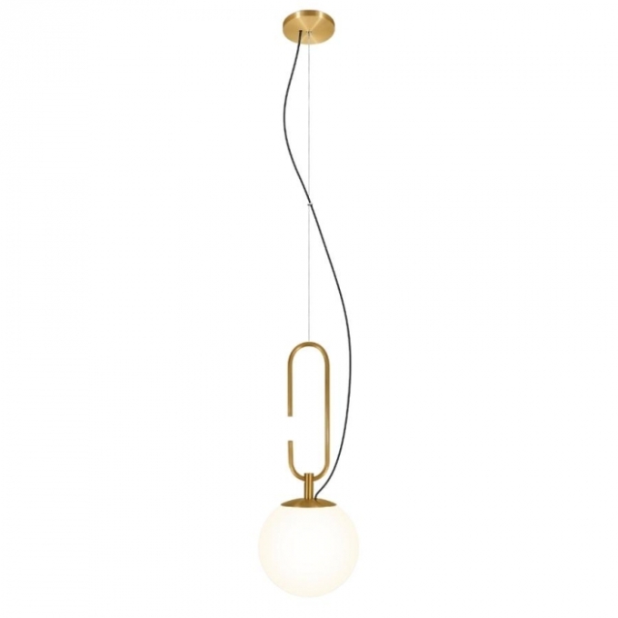 Pendente TKS Nexus Globo Leitoso Ø200mm 1L E27 200x200x2000mm 1939