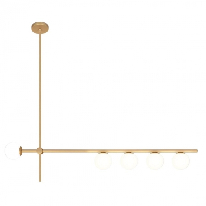 Pendente TKS Balance Globo Leitoso Ø100mm 5L G9 1000x270x2000mm 1725