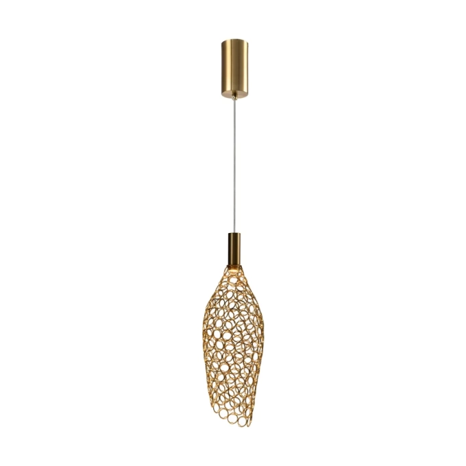 Pendente Skylight Honey Dourado 4 watts 3000K Bivolt Ø146x400mm SKY-4091S-DO