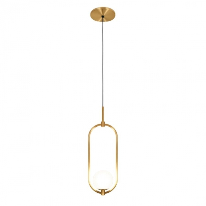 Pendente TKS Ayla P Globo Leitoso Ø100mm 1L G9 100x150x2000mm 1701