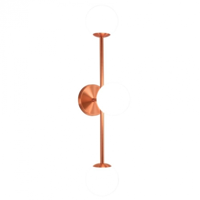 Arandela TKS Lana Globo Leitoso Ø100mm 3L G9 100x175x600mm 1667