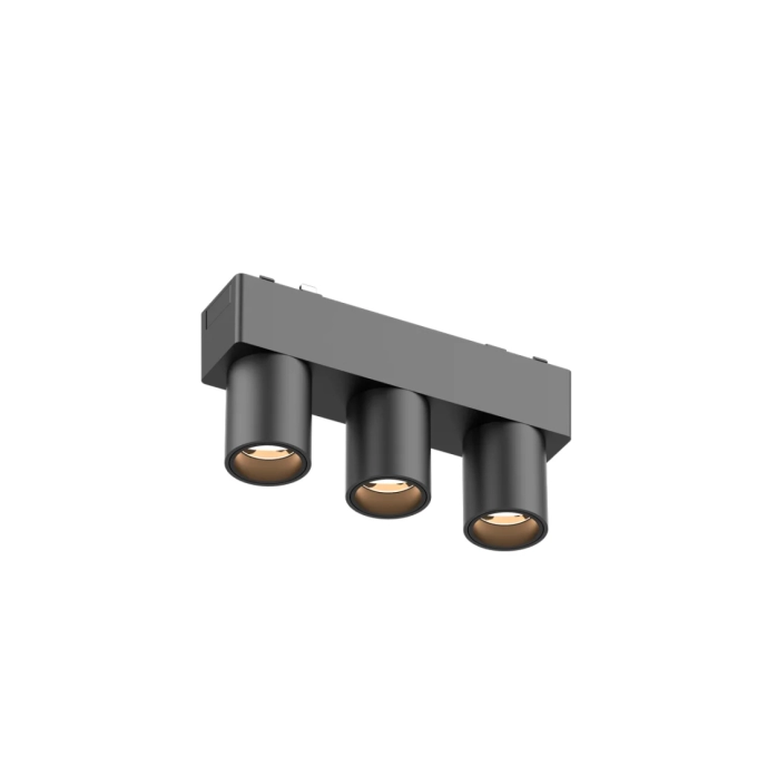 Spot Studioluce Ultra Slim Preto 3x2 watts 2700K 48V MS2013PT