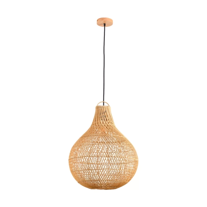 Pendente Skylight Ôtaki Rattan 1L E27 Ø400x470mm Cabo 3 metros SKY-4072