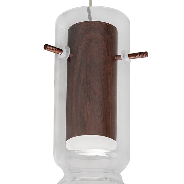 Pendente Casual Light Studioluce Vetro 5 watts 2700K Ø60x350mm PD1942PTMD