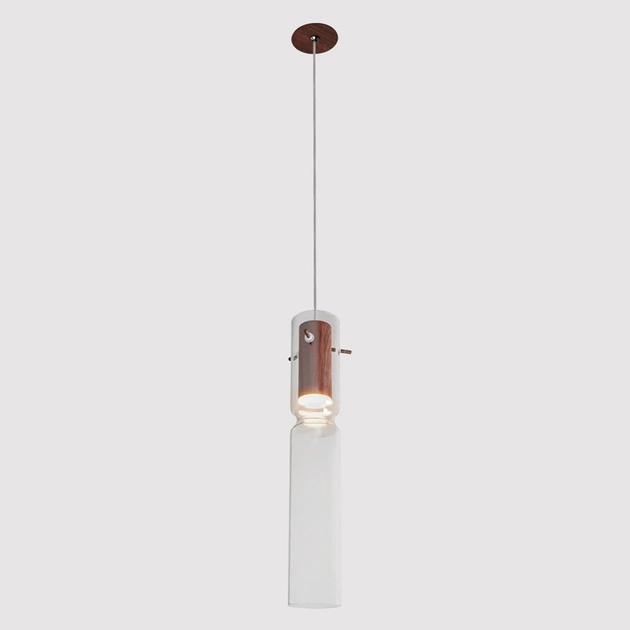 Pendente Casual Light Studioluce Vetro 5 watts 2700K Ø60x350mm PD1942PTMD