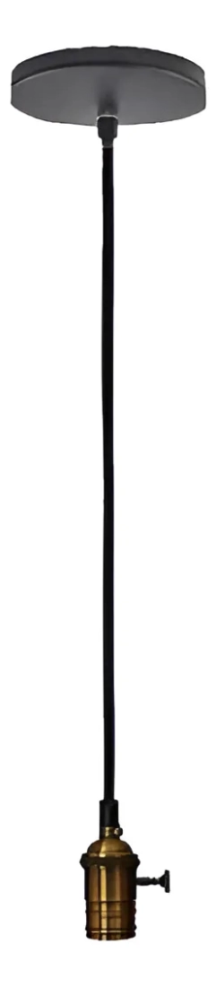 Pendente Nordecor Dusty Ouro Velho 1L E27 1800mm 2251