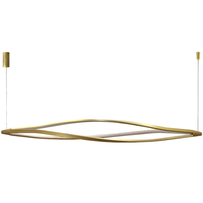 Pendente GMH Serena Dourado 68 watts 3000K Bivolt 1200x130mm P-SERENA-120-GOLD