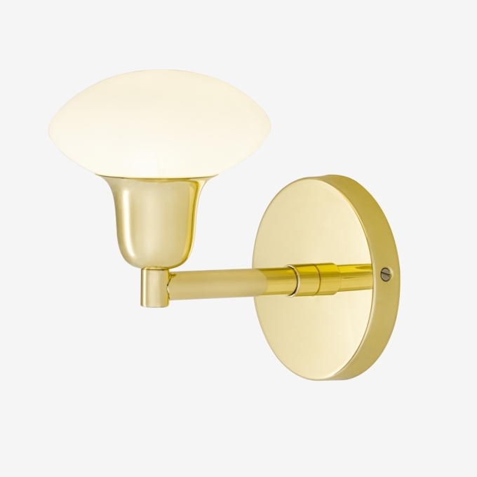 Arandela Golden Art Roid DOURADO FOSCO 1L G9 180x180mm P2801-1PI
