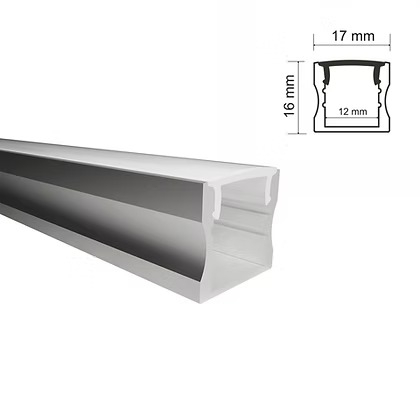 Perfil Sobrepor Alpertone Polaris 16x17mm Barra 3 Metros 715A3L / 715B3L / 715P3L