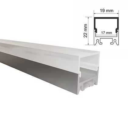 Perfil Sobrepor Alpertone Delta 20x19mm Barra 3 Metros 903A3L / 903B3L / 903P3L