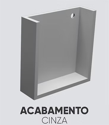 Perfil Sobrepor Alpertone Delta 20x19mm Barra 2 Metros  903A2L /  903B2L /  903P2L