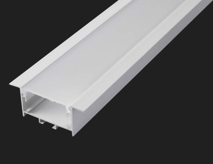 Perfil Embutir Nordecor Vast Branco 50x20mm Barra 3 metros 4343