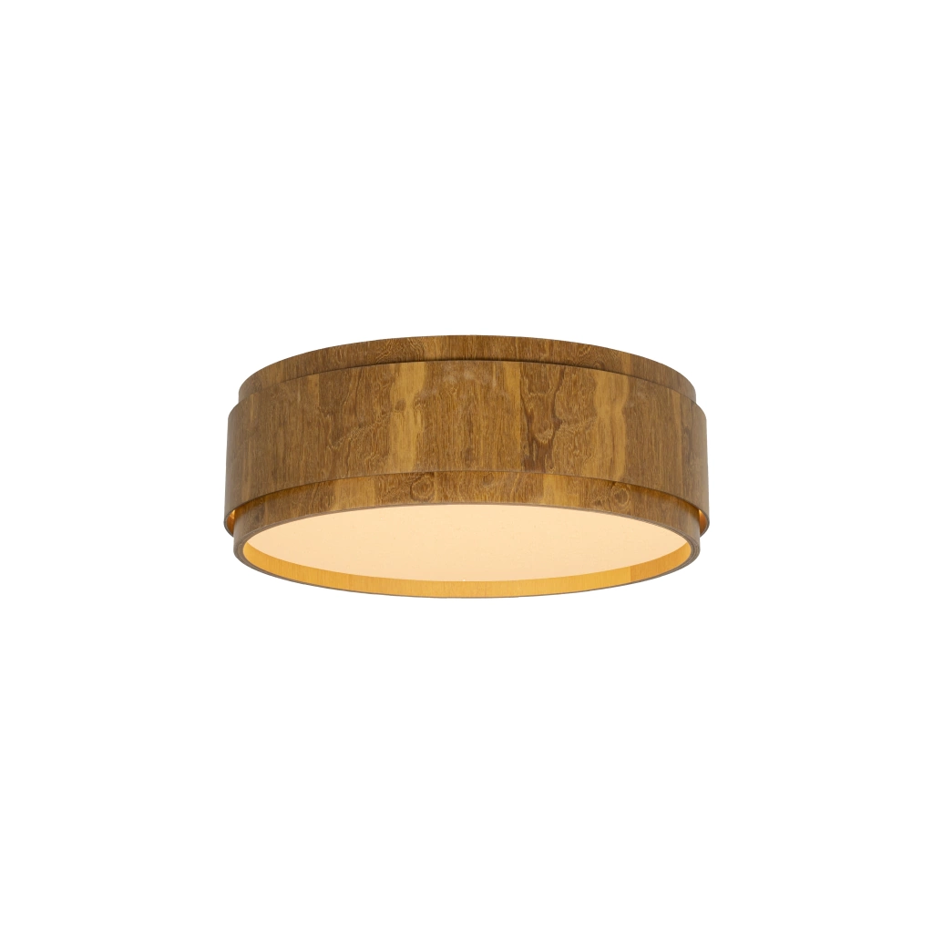 Plafon Classic Lar Saturno 28 Madeira 2L E27 Ø275x152mm 1205

