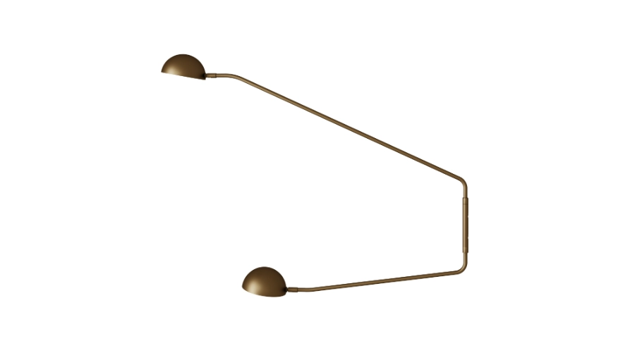 Arandela Foco Metallo Tavola Bowl Articulada Ligação Direta 2L G9 150x1030x809mm AR 179/LD