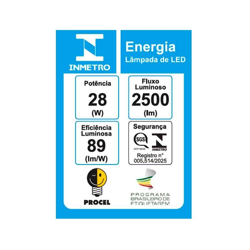 Lâmpada Nordecor Sof Par30 CDMR 28 watts 3000K 24° IRC95 Bivolt Ø95x119mm 1175