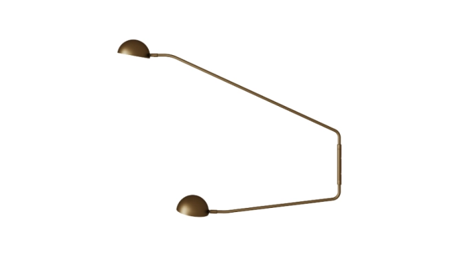 Arandela Foco Metallo Tavola Bowl Articulada Ligação Direta 2L G9 150x1030x809mm AR 179/LD