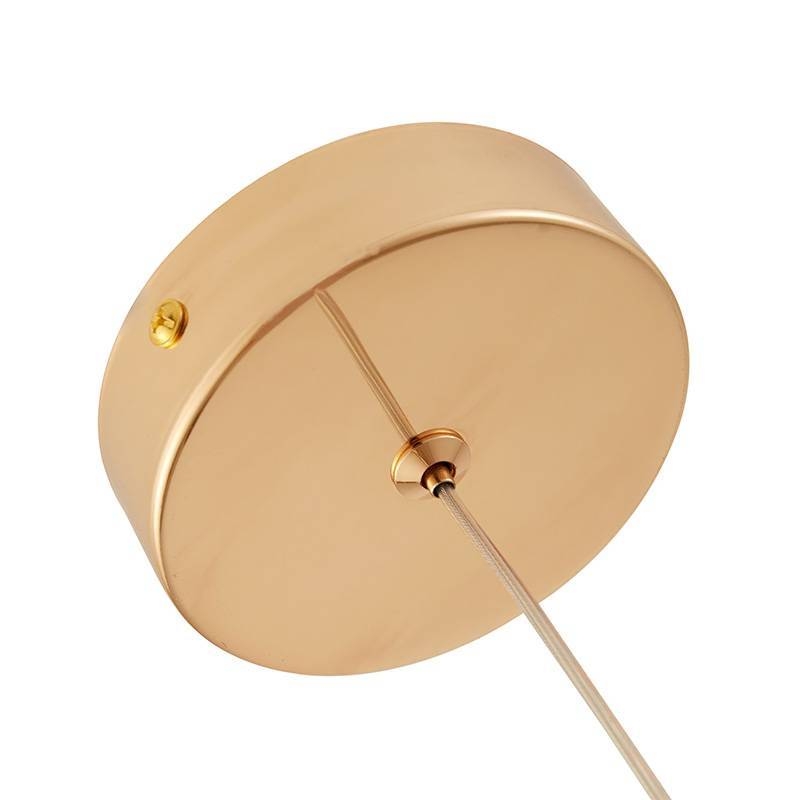 Pendente Nordecor Blie 6 watts 2700K Ouro Brilho Bivolt Ø120x200mm 2956