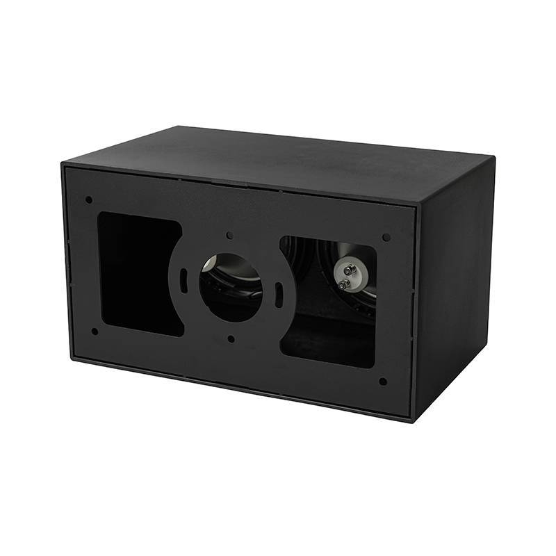 Spot Sobrepor Nordecor Loyo 2L AR70 Preto 216x120x130mm 6989