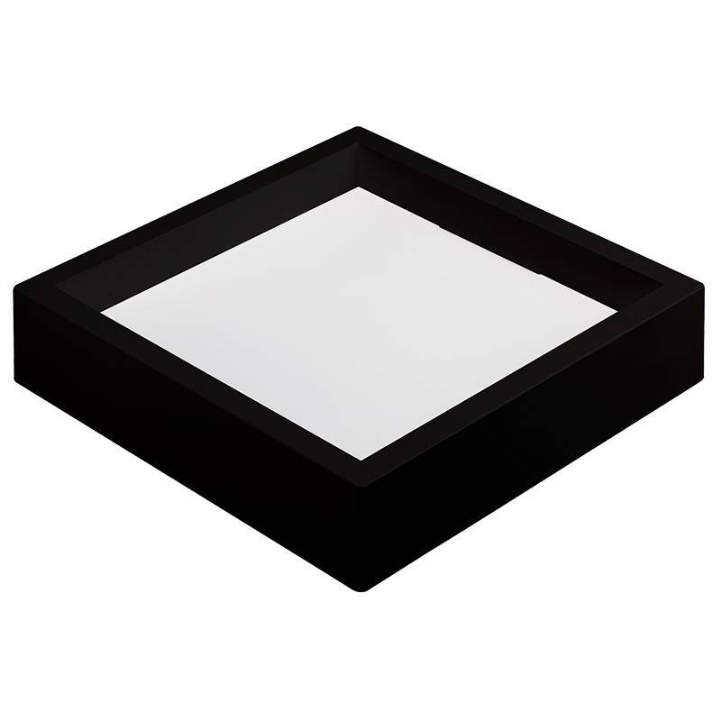 Painel Sobrepor Quadrado Nordecor Kais 24 watts 4000K Preto Bivolt 282x282mm 4256