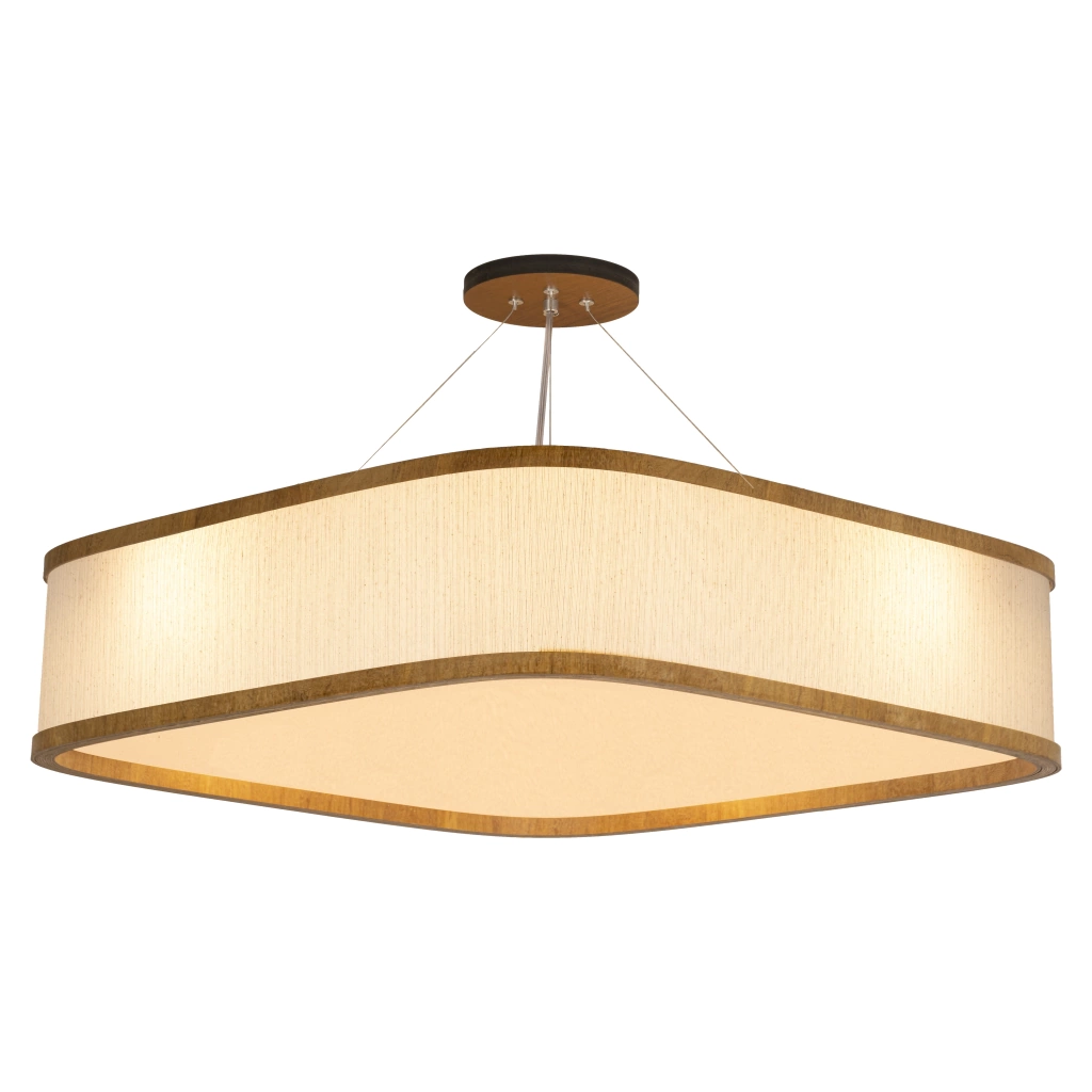 Pendente Classic Lar Soft Lamé C7017 Madeira 8L E27 170x700x700mm 1203

