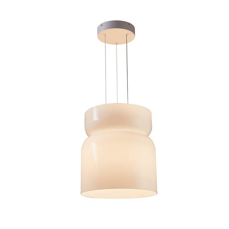 Pendente Nordecor Dommi 20 watts 2700K IRC97 Vidro Branco Ø330x360mm 90001