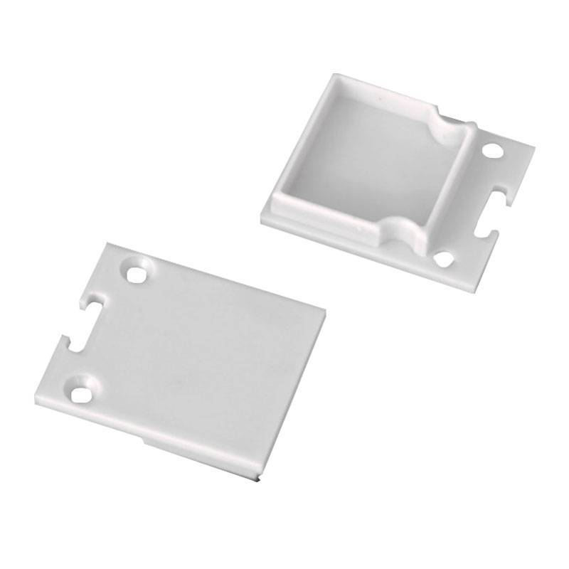 Kit Tampa Nordecor para Perfil Vetro Branco de Sobrepor 10 unidades 4146