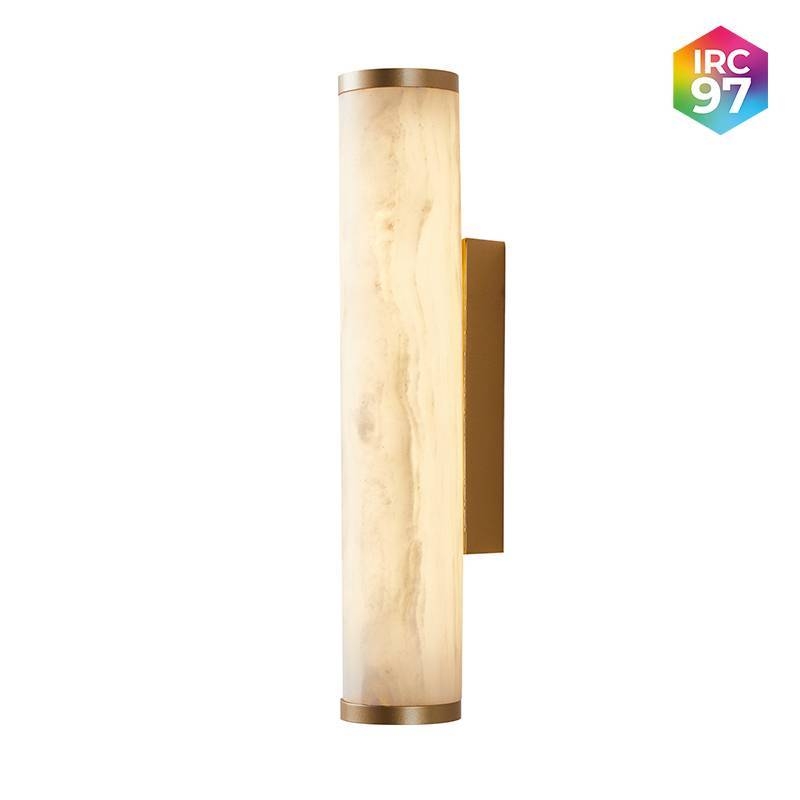 Arandela Nordecor Mavy Metal Dourado e Marmore 12 watts 3000K IRC97 Ø65x340mm 90013