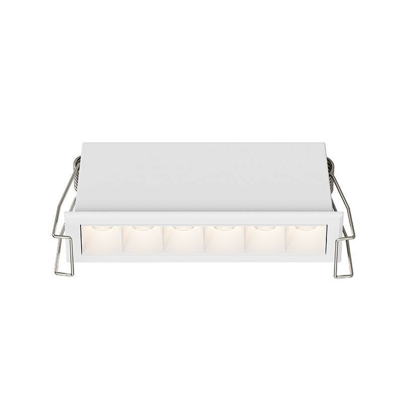 Embutido Nordecor Powerlux 6 Focos 8 watts Branco 2700K IRC97 36° Bivolt 109x32x40mm 80006