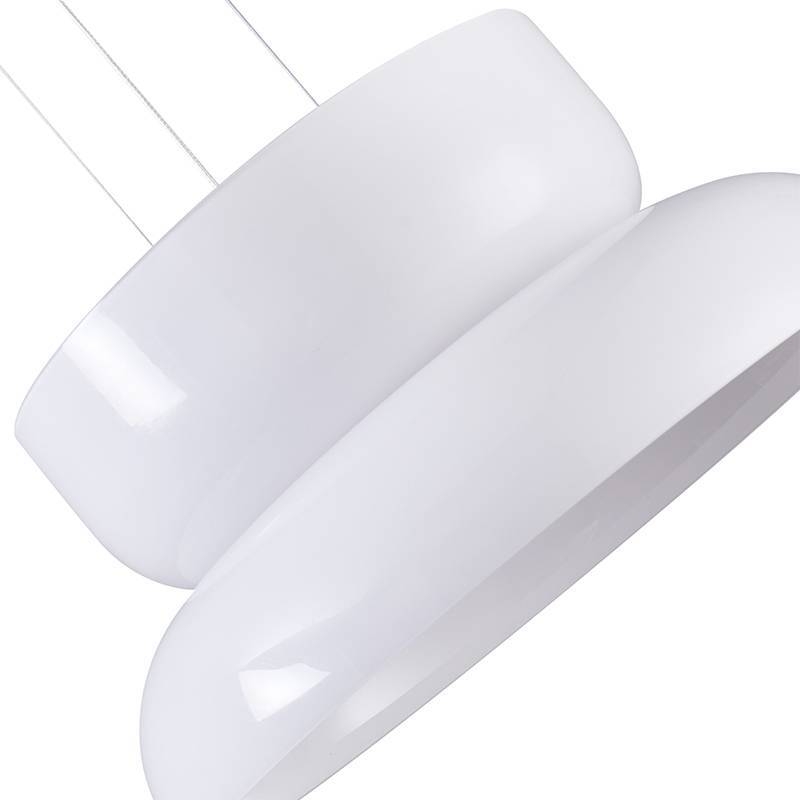 Pendente Nordecor Dommi 20 watts 2700K IRC97 Vidro Branco Ø430x200mm 90002
