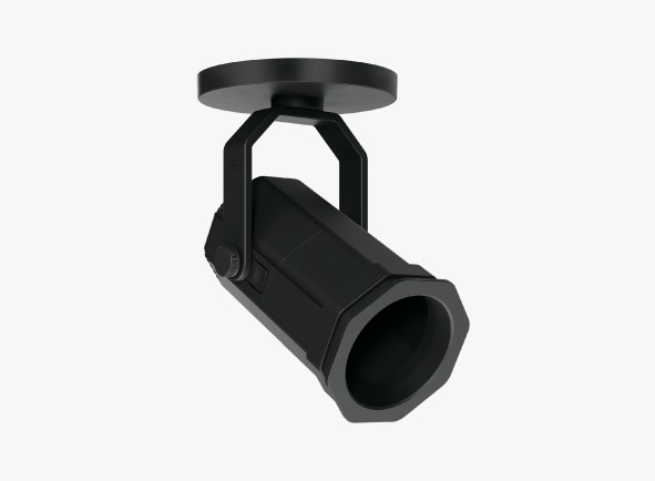 Spot Stella Stage com Canopla Preto 1L PAR20/AR70 Ø94x160mm STL25456PTO