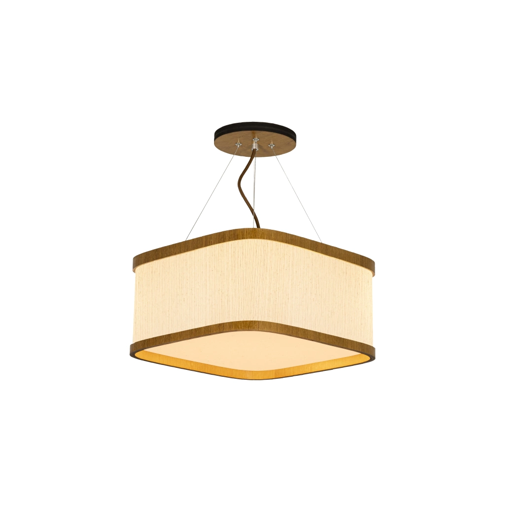 Pendente Classic Lar Soft Lamé C3517 Madeira 3L E27 170x350x350mm 1191


