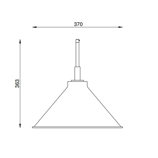 Pendente Foco Metallo Trento 1L E27 Ø370X363mm PE 534/37 