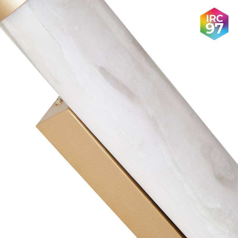 Arandela Nordecor Mavy Metal Dourado e Marmore 12 watts 3000K IRC97 Ø65x340mm 90013