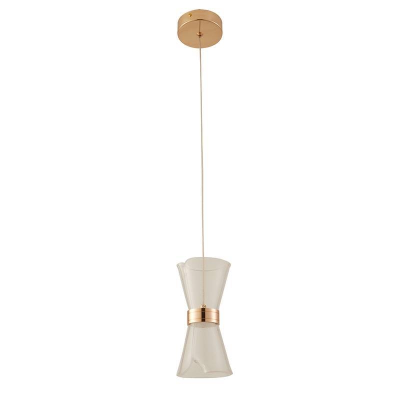 Pendente Nordecor Blie 6 watts 2700K Ouro Brilho Bivolt Ø120x200mm 2956