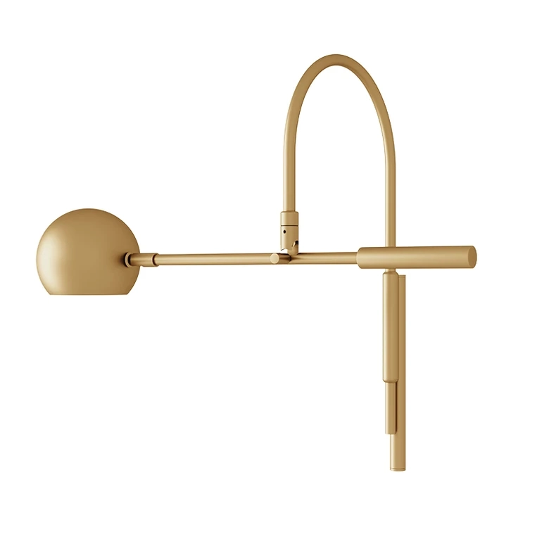 Arandela Foco Metallo Solar Cúpula Moon Acabamento BEGE c/ Plug Externo 1L GU10 541x315x481mm AR 147 