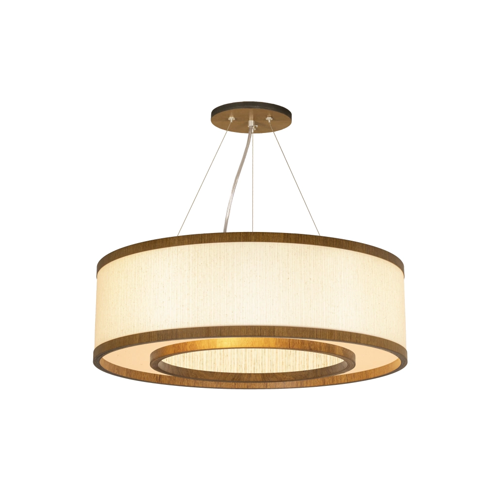 Pendente Classic Lar Soft Anel C5517 Madeira 5L E27 Ø550x170mm 1150

