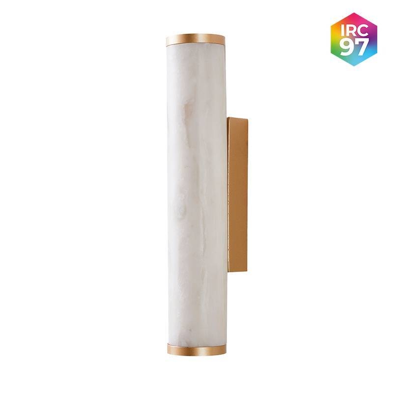 Arandela Nordecor Mavy Metal Dourado e Marmore 12 watts 3000K IRC97 Ø65x340mm 90013