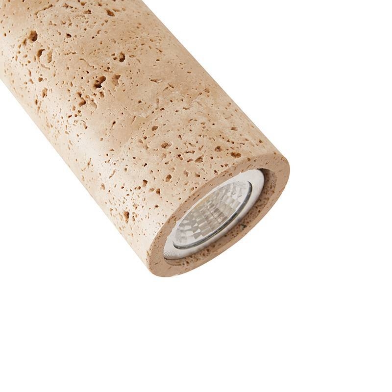 Arandela Nordecor Tivo Tub 2L MR16 Mármore Travertino Ø65x300mm 90011
