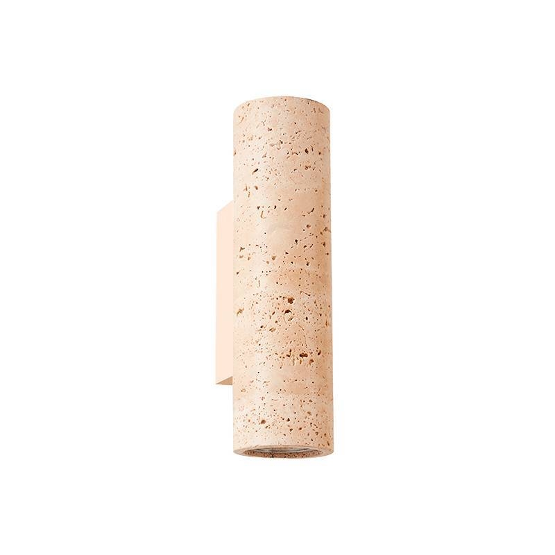 Arandela Nordecor Tivo Tub 2L MR16 Mármore Travertino Ø65x300mm 90011