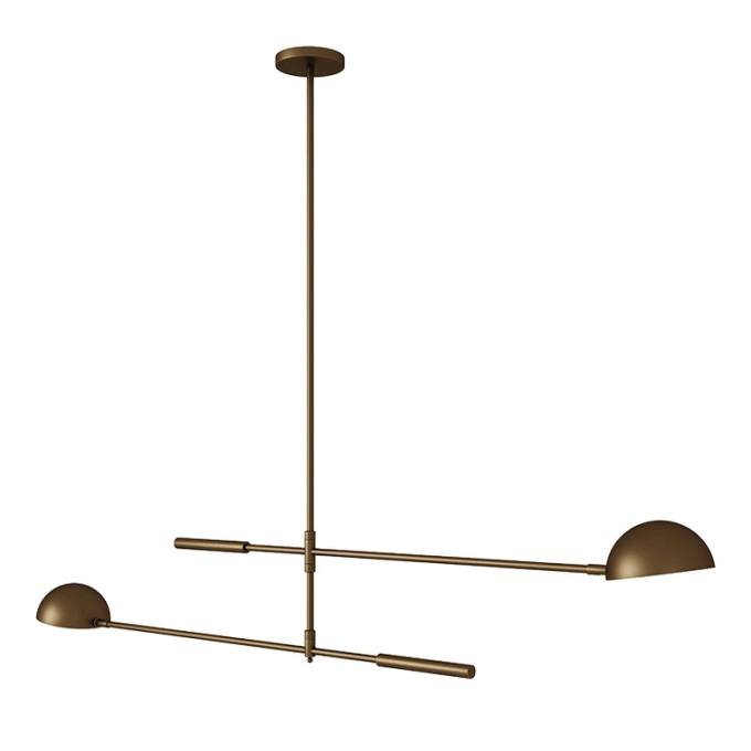Pendente Foco Metallo Astro Duplo Cúpula Bowl 2L G9 1467x150x1347mm PE 529/110
