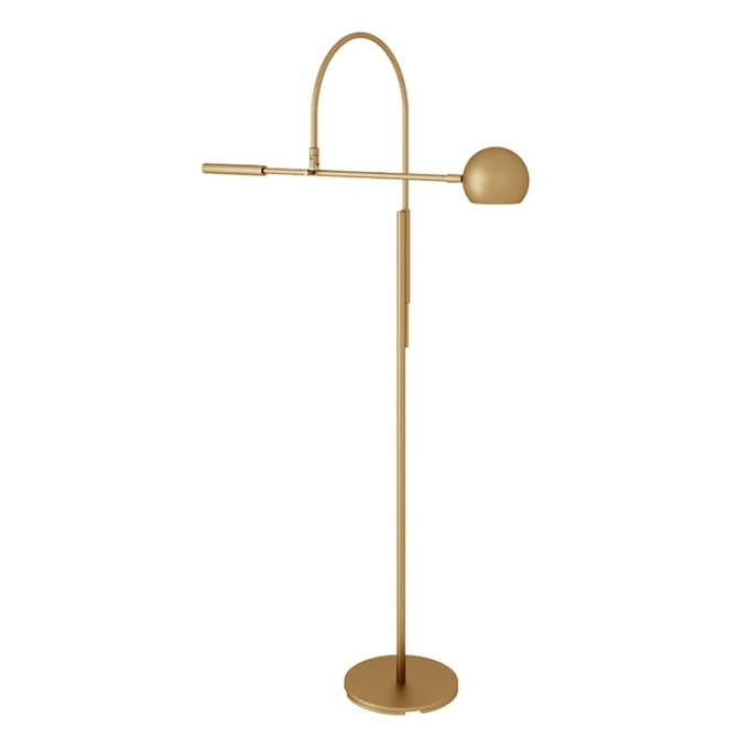 Coluna Foco Metallo Solar Cúpula Moon Articulada 1L GU10 749x504x1423mm CO 329 
