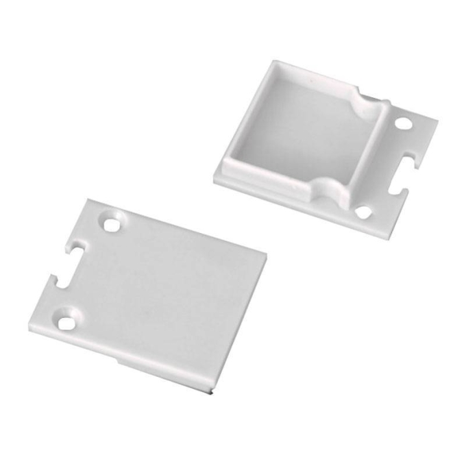 Kit Tampa Nordecor para Perfil Vetro Branco de Sobrepor 10 unidades 4146
