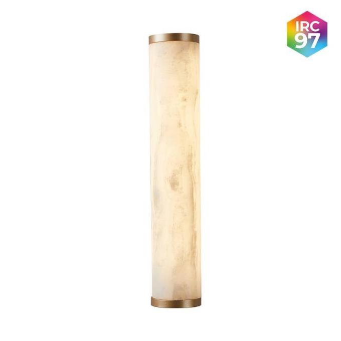 Arandela Nordecor Mavy Metal Dourado e Marmore 12 watts 3000K IRC97 Ø65x340mm 90013