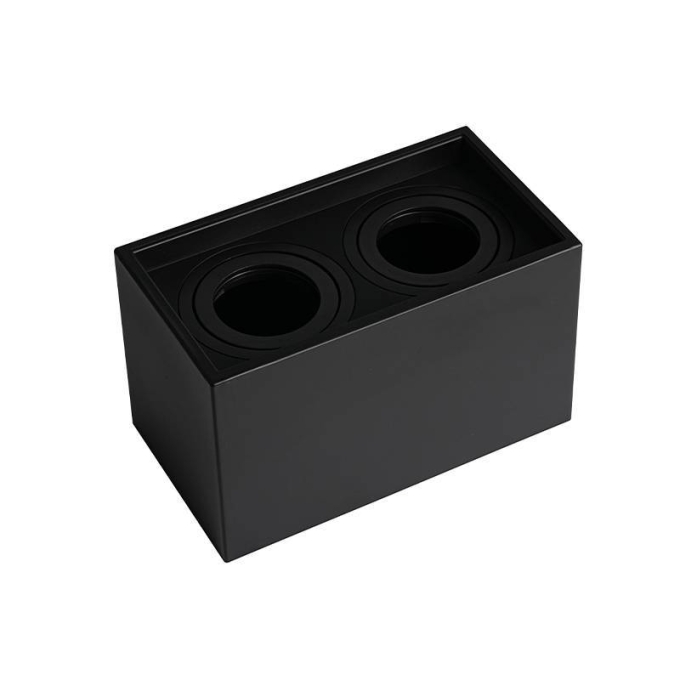 Spot Sobrepor Nordecor Loyo 2L AR70 Preto 216x120x130mm 6989