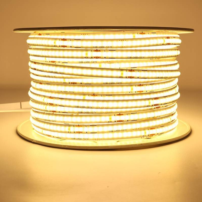 Fita LED Nordecor COB 11 watts/mt 3000K 220V 240 Leds 8mm 804 Lumens (Rolo 50 metros) 7389