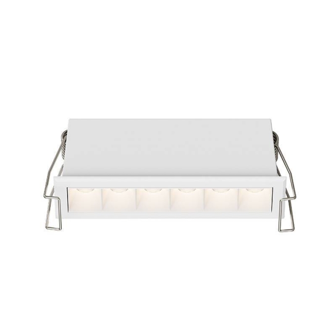 Embutido Nordecor Powerlux 6 Focos 8 watts Branco 2700K IRC97 36° Bivolt 109x32x40mm 80006
